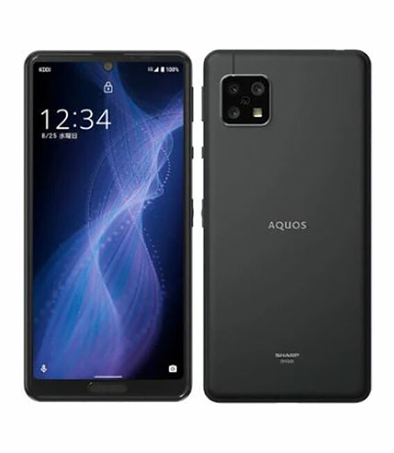 【中古】【安全性のある引き受ける】 AQUOS sense5G SHG03[64GB] SIM無償性 黒いこと JCOM版