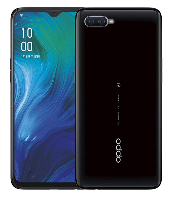 ブルー OPPO RenoA 64GBの カードスロ