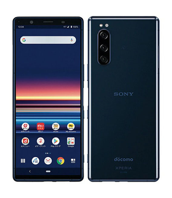 専用】SO-01M ドコモ SONY Xperia 5 ブルー 64GB 本体-