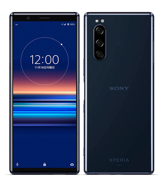 シーリングライト Xperia 5 SOV41 64GB ブルー AU SIMロック解除済み