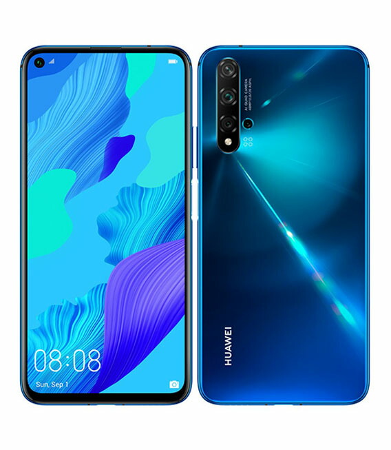 【中古】【安全性のある引き受ける】 HUAWEI nova 5T YAL-L21[128GB] SIM無償性 衝突青み