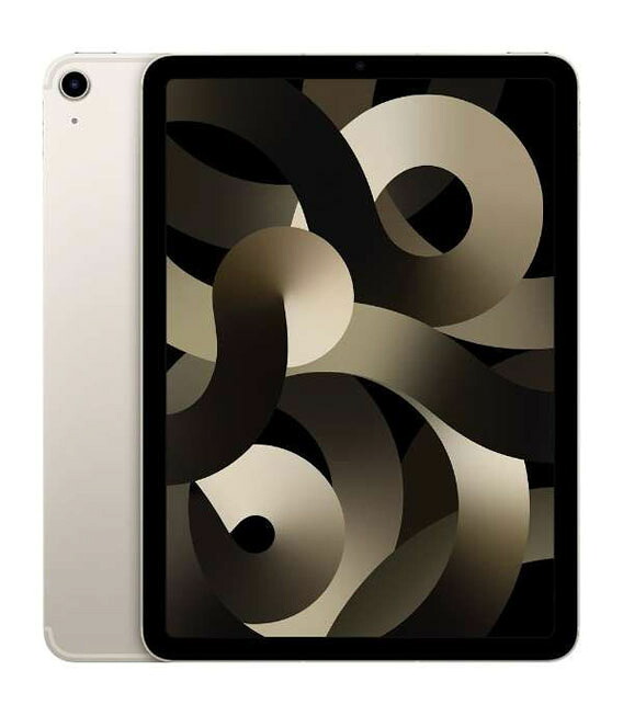 【中古】【安心保証】 iPad Air 10.9インチ 第5世代[64GB] セルラー au スターライト