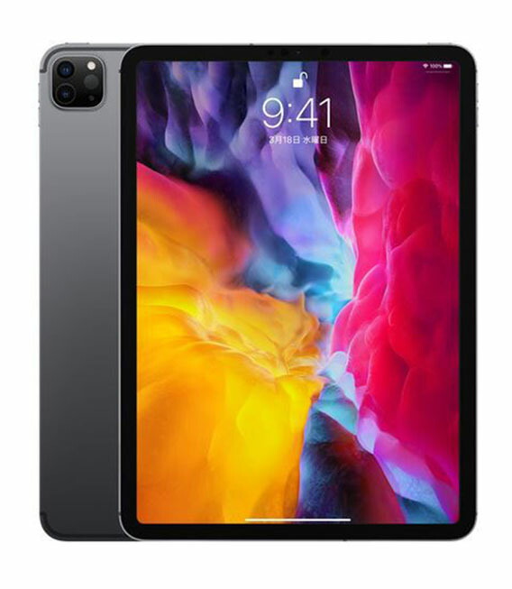 【中古】【安全性のある引き請ける】 iPad Pro 11in 第2時人[1結核症] Wi-Fi真似形 間隔文字薄墨色