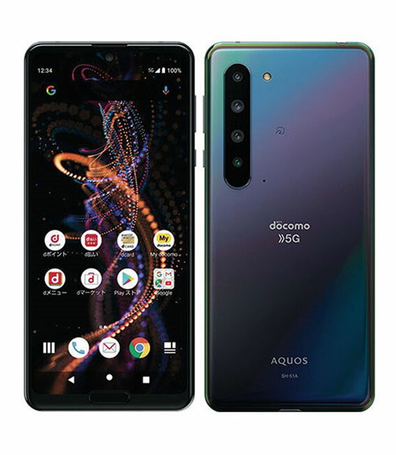 新品 AQUOS R5G SH-51A(256GB) ブラックレイ | viratindustries.com