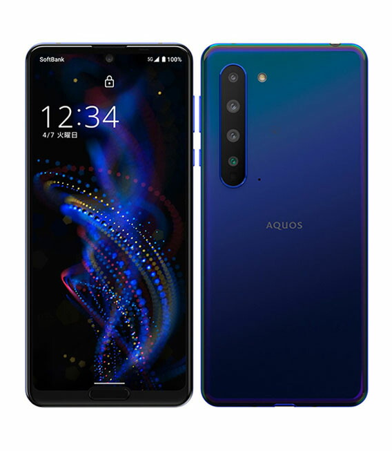 【楽天市場】【中古】【安心保証】 AQUOS R5G 908SH[256GB] SoftBank アースブルー : ゲオモバイル