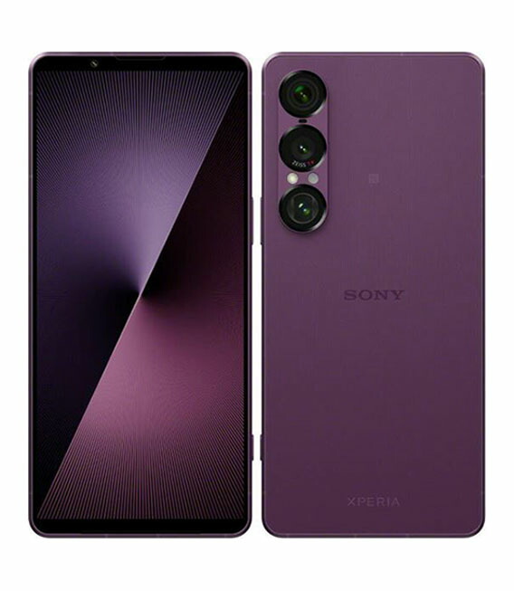【中古】【安心保証】 Xperia 1 VII XQ-FS44[512GB/12GB] SIMフリー オーキッドパープル