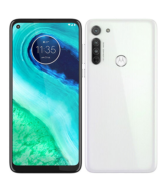 【中古】【安心保証】 SIMフリー Moto G8[64G] ホログラムホワイト