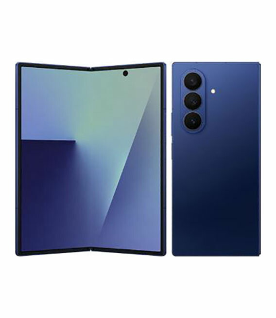 【中古】【安全性のある引き請ける】 Galaxy Z Fold7 SCG34[256GB] au ブルーシャドウ