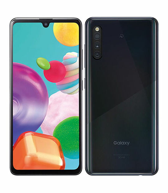 【中古】【楽になること引き受ける】 Galaxy A41 SCV48[64GB] UQ移動性 黒いこと