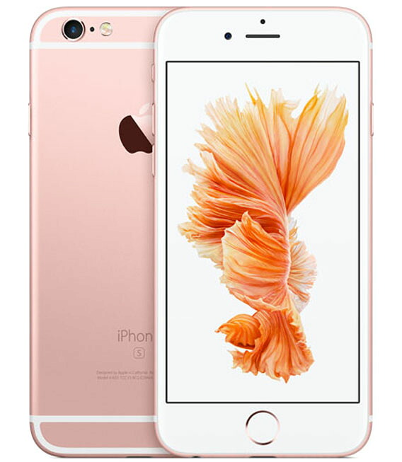 【中古】【安心保証】 iPhone6s[64GB] SIMロック解除 au/UQ ローズゴールド
