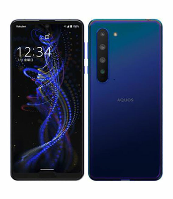 【中古】【安全性のある引き受ける】 AQUOS R5G SH-RM14[256GB] 可動性 地びた青み