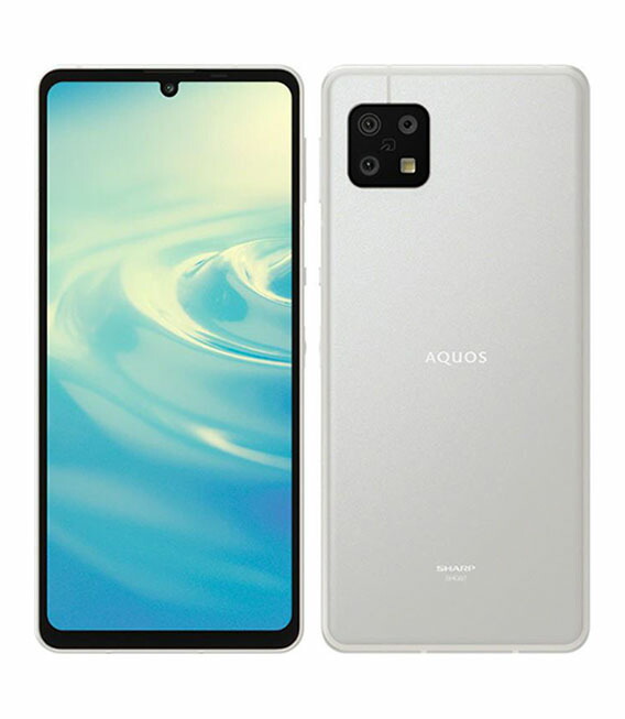 【中古】【安全性のある引き受ける】 AQUOS sense6s SHG07[64GB] au しろがね色