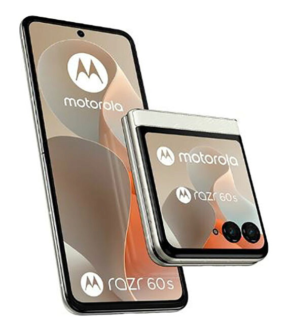 【中古】【安心保証】 motorola razr 60s[256G] SoftBank ライトスカイホワイト