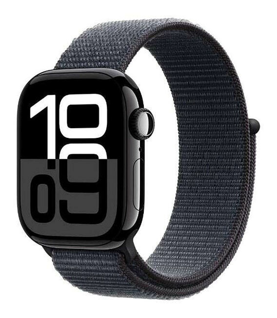 【中古】【安心保証】 Series10[42mm/GPS]アルミ ジェットブラック Apple Watch