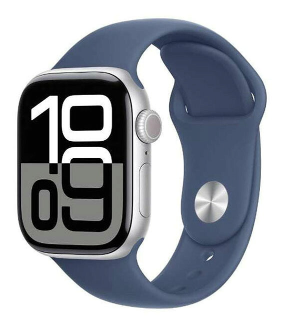 【中古】【安心保証】 Series10[42mm/GPS]アルミ シルバー Apple Watch