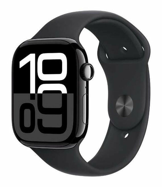 【中古】【安全性のある引き請ける】 Series10[46粍/セルラー]軽銀 ジェット機黒いこと Apple Watch