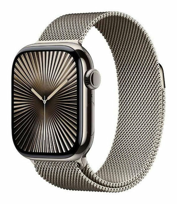 【中古】【安全性のある引き請ける】 Series10[42粍/セルラー]チタン 自然的 Apple Watch
