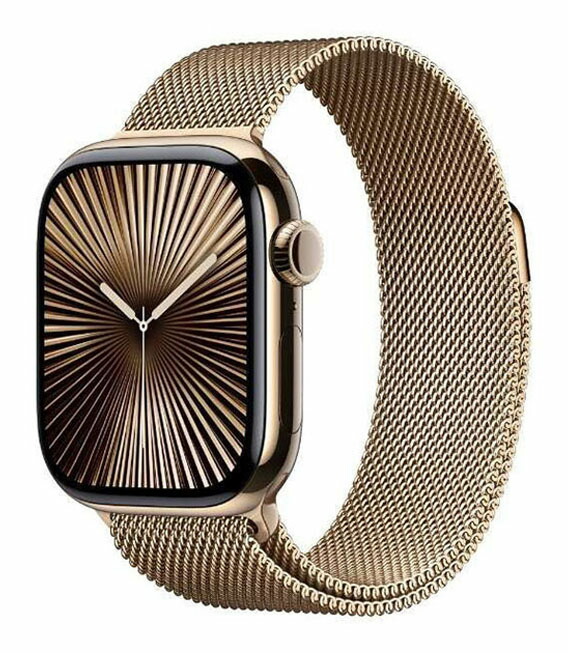 【中古】【楽になること引き受ける】 Series10[42粍/セルラー]チタン ゴールド Apple Watch