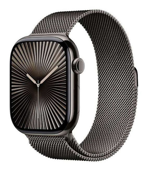 【中古】【楽になること引き受ける】 Series10[46粍/セルラー]チタン スレート Apple Watch