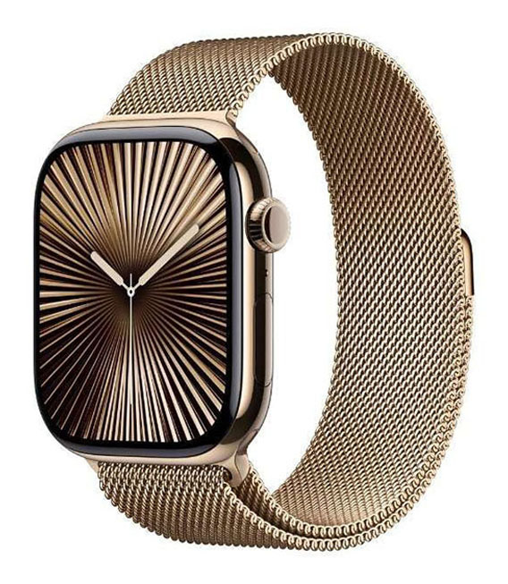 【中古】【安全性のある引き請ける】 Series10[46粍/セルラー]チタン ゴールド Apple Watch