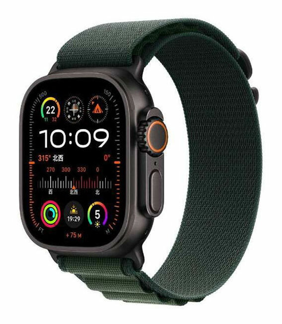 【中古】【楽になること引きうける】 Ultra2[49粍/セルラー]チタン 黒いこと Apple Watch