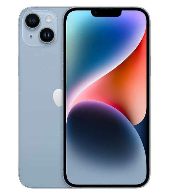 【中古】【安心保証】 iPhone14 Plus[256GB] SoftBank ブルー