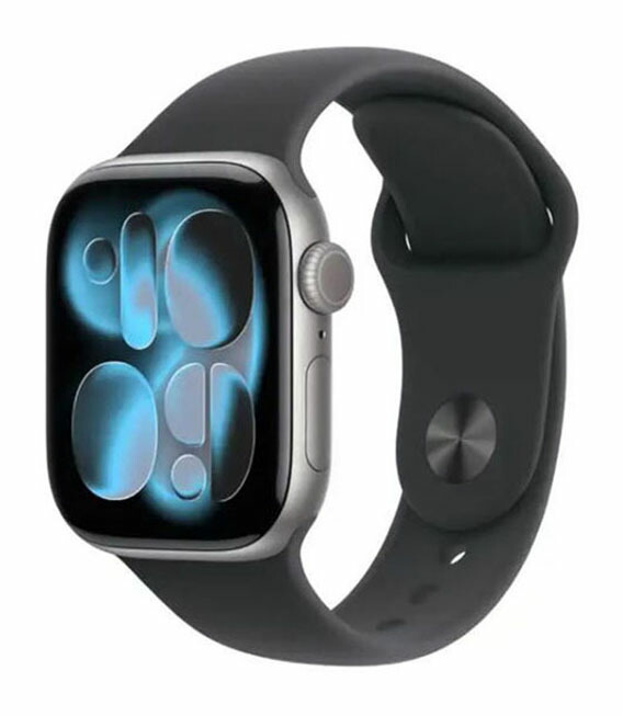 【中古】【楽になること引き受ける】 Series11[42粍/GPS]軽銀 空白文字薄墨色 Apple Watch