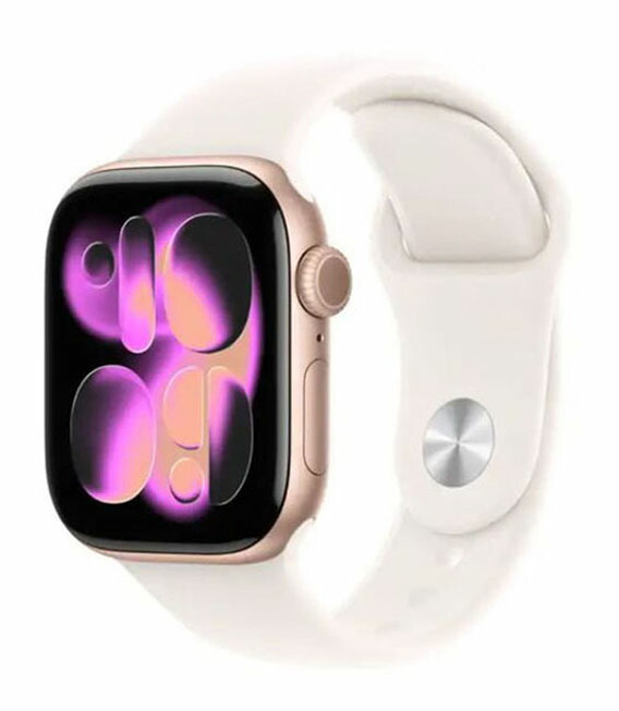 【中古】【安全性のある引き請ける】 Series11[42粍/GPS]軽銀 サクラ色ゴールド Apple Watch