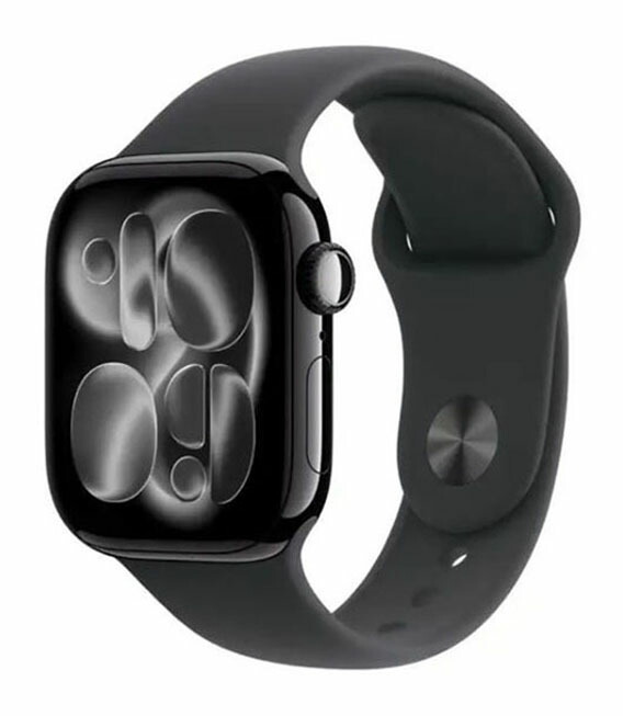 【中古】【楽になること引きうける】 Series11[42粍/GPS]軽銀 ジェット機黒いこと Apple Watch