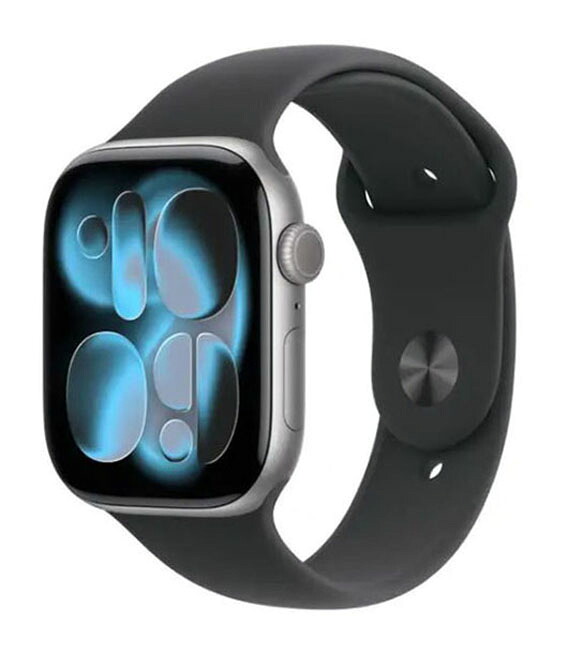 【中古】【安全性のある引き請ける】 Series11[46粍/GPS]軽銀 間隔文字薄墨色 Apple Watch