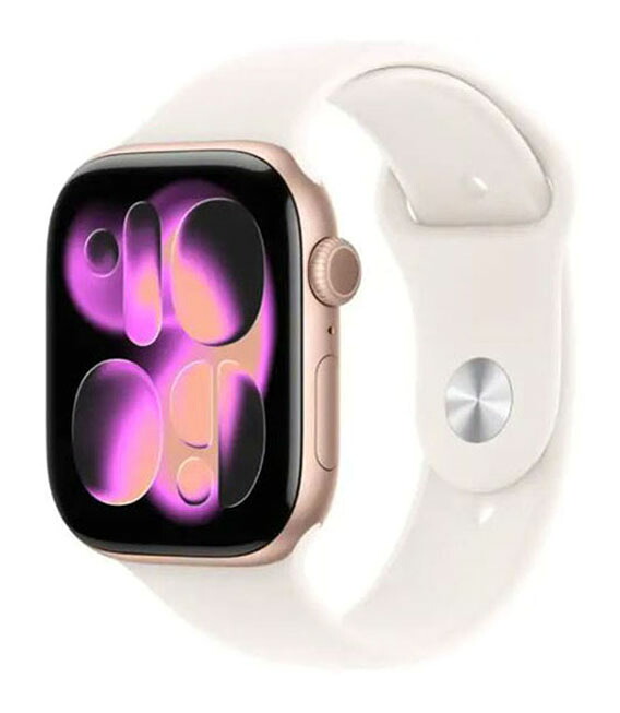 【中古】【楽になること引き受ける】 Series11[46粍/GPS]軽銀 サクラ色ゴールド Apple Watch