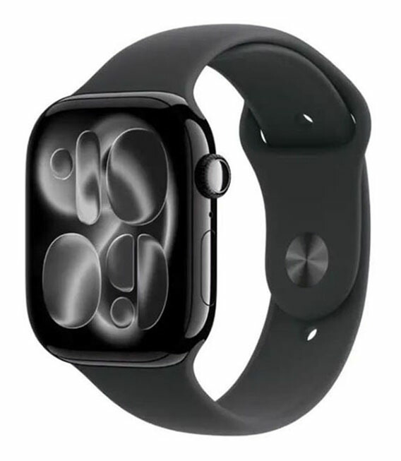 【中古】【安心保証】 Series11[46mm/GPS]アルミ ジェットブラック Apple Watch