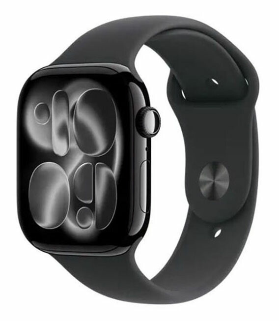 【中古】【安全性のある引き請ける】 Series11[46粍/GPS]軽銀 ジェット機黒いこと Apple Watch