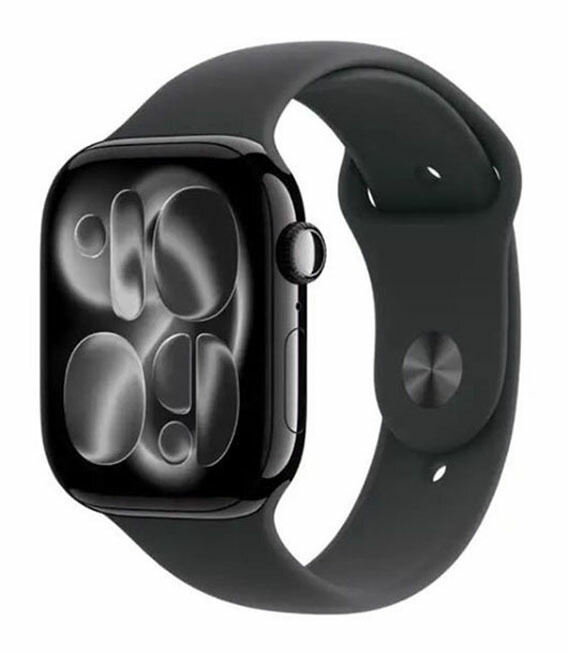【中古】【安心保証】 Series11[46mm/セルラー]アルミ ジェットブラック Apple Watch