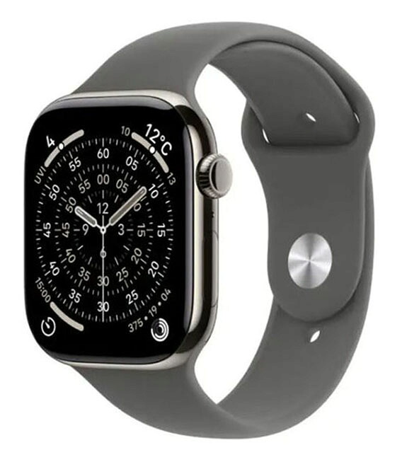 【中古】【安心保証】 Series11[46mm/セルラー]チタン ナチュラル Apple Watch