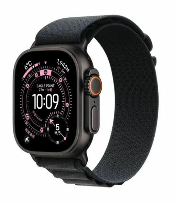 【中古】【楽になること引きうける】 Ultra3[49粍/セルラー]チタン 黒いこと Apple Watch