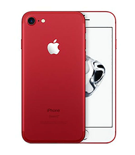 中古】【安心保証】 iPhone7[128GB] SIMロック解除 SB/YM レッド