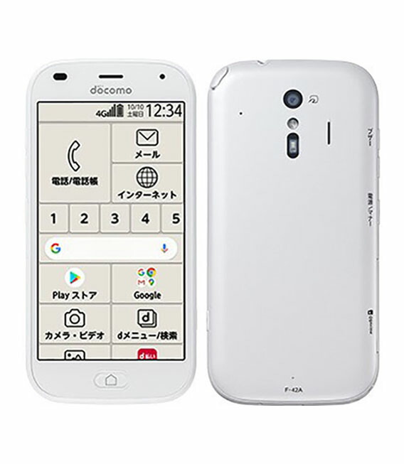 【中古】【安全性のある引き請ける】 らくらくかっこ良い電話機 F-42A[32GB] docomo 白いこと