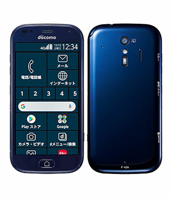 楽天市場】【中古】【安心保証】 らくらくスマートフォン F-42A[32GB] docomo ネイビー : ゲオモバイル