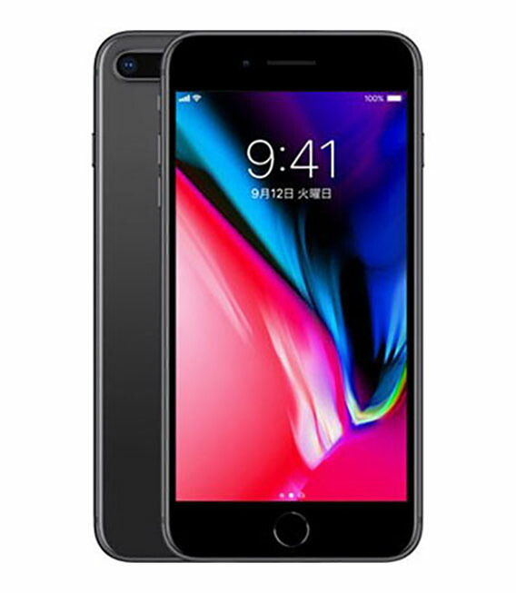 【中古】【安全性のある引き受ける】 iPhone8 Plus[64GB] SIM鍵を掛ける取りけす au あき場所薄墨色