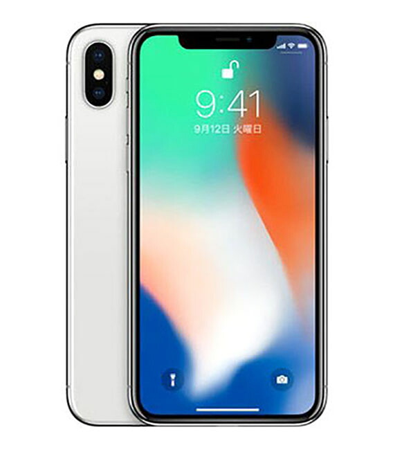 【中古】【楽になること引きうける】 iPhoneX[256GB] SIM鍵を掛ける取りけす SoftBank しろがね色