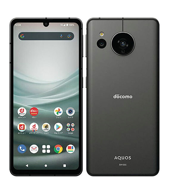 【中古】【楽になること引きうける】 AQUOS sense7 SH-53C[128GB] docomo 黒いこと スマートフォン・タブレット-スマートフォン本体