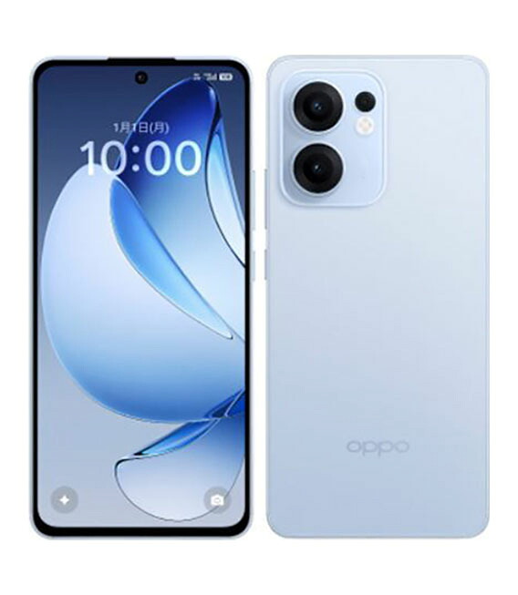 【中古】【安心保証】 OPPO Reno13 A OPG05[128GB] au アイスブルー｜ゲオモバイル