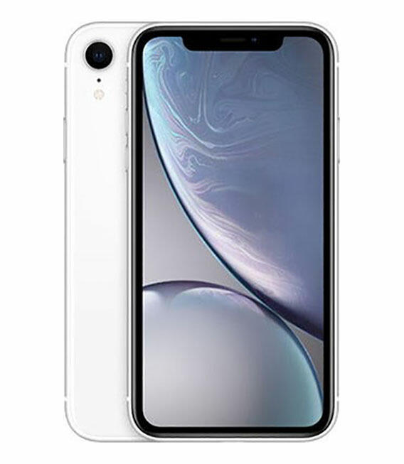 【中古】【楽になること引き請ける】 iPhoneXR[64GB] SIM無償性 白いこと