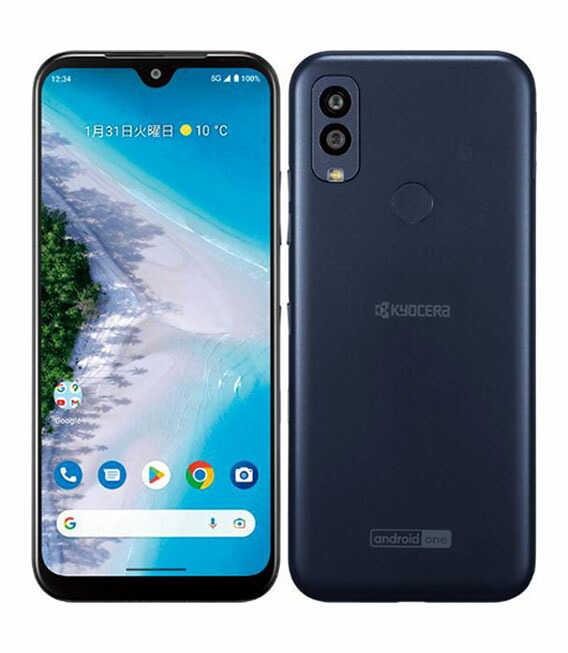 【中古】【安心保証】 京セラ Android One S10 S10-KC[64GB] Y!mobile ネイビー｜ゲオモバイル