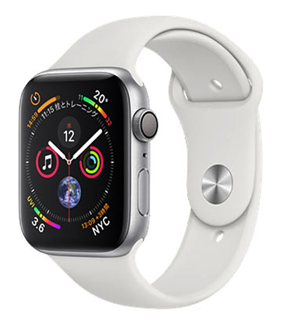 【中古】【安全性のある引き受ける】 Series4[44粍/GPS]軽銀 しろがね色 Apple Watch