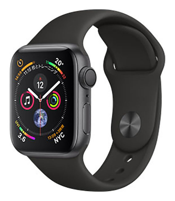 【中古】【楽になること引き受ける】 Series4[40粍/GPS]軽銀 空白文字薄墨色 Apple Watch