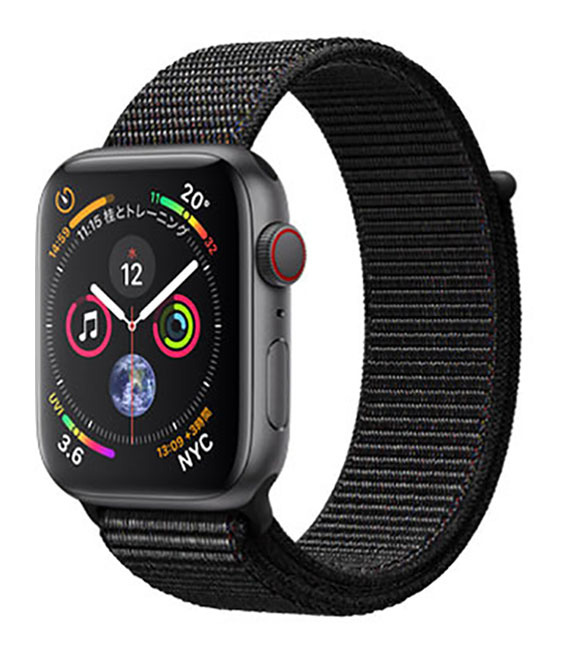 【中古】【安全性のある引き受ける】 Series4[44粍/セルラー]軽銀 あき場所薄墨色 Apple Watch