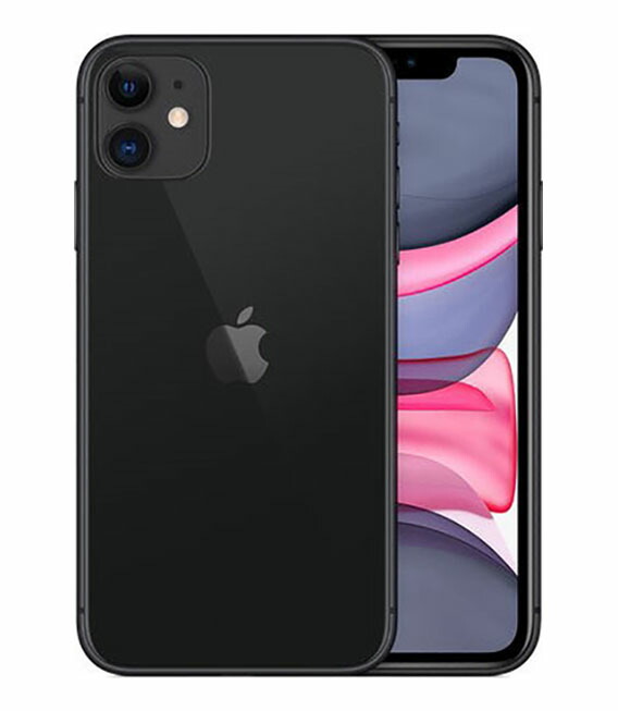 【中古】【安全性のある引き受ける】 iPhone11[64GB] au 黒いこと