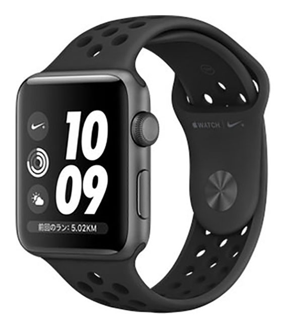 【中古】【安心保証】 Series3[42mm/GPS]アルミ スペースグレイ Apple Watch Nike